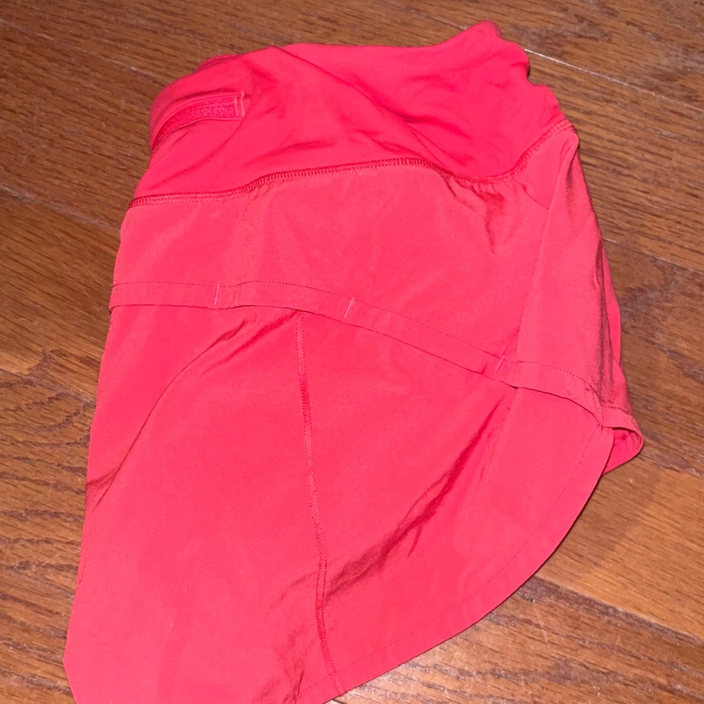 pink/coral lulu speed up shorts